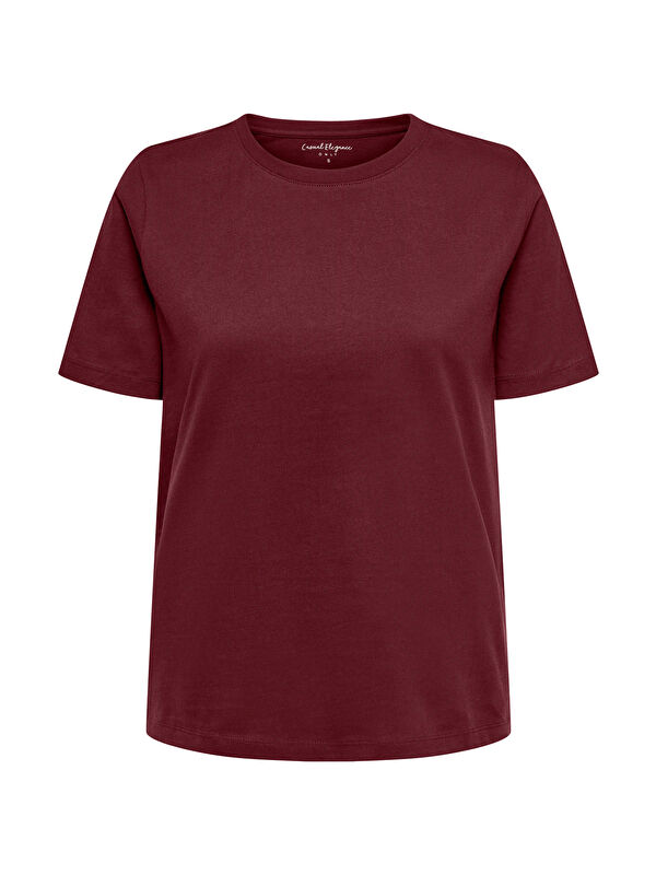 Only Onlfreja Pamuklu Regular Fit Yuvarlak Yaka Kadın T Shirt 15367970