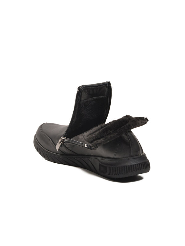 Siyah Polarlı Kaymaz Taban Soğuğa Dirençli Kadın Bot 293111 Z - Görsel 5