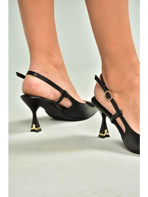 Siyah Kadın Topuklu Ayakkabı U6760668 - Görsel 7