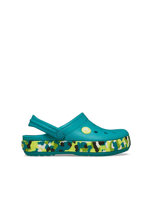 Crocs Crogband Glow Confetti Band Clog Erkek Çocuk Yeşil Terlik