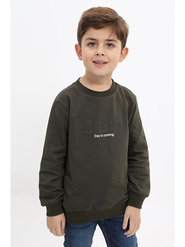 Toontoykids Erkek Çocuk Baskılı Sweatshirt