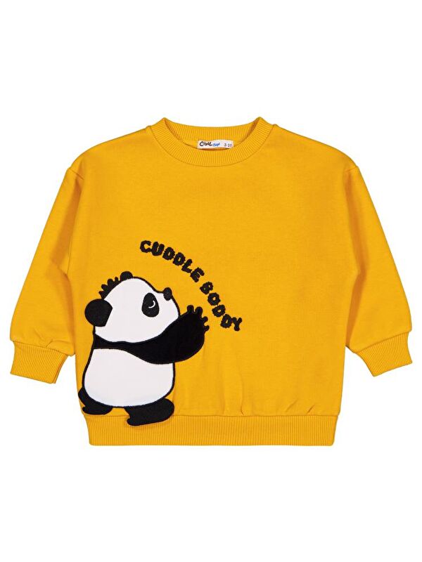 Civil Boys Panda Nakışlı 2-5 Yaş Sweatshirt