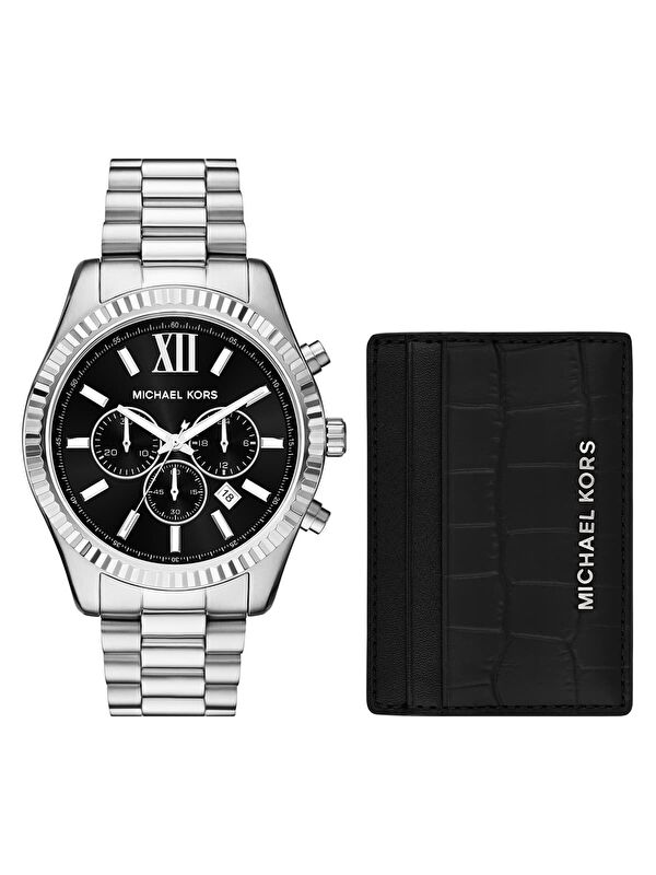 Michael Kors MK1091SET Erkek Kol Saati ve Kartlık Seti