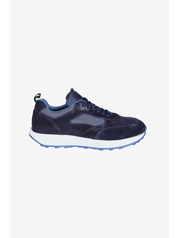 Altınyıldız Classics Erkek Lacivert %100 Deri Sneaker Spor Ayakkabı