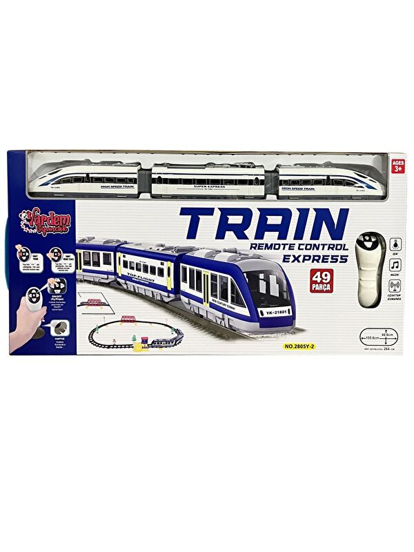 Vardem Uzaktan Kumandalı 49 Parça Işıklı 265 Cm Hızlı Tren Set - Standart
