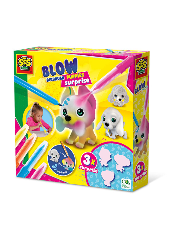 Ses Creative Boya Üfleme Kalemi - 3 x Kuçu Kuçu Sürprizi