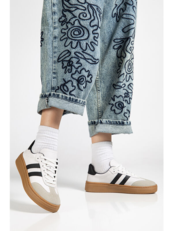 Tonny Black Siyah Tonny Black Rahat Kalip Kadın Kadın Yumuşak Deri Sneaker