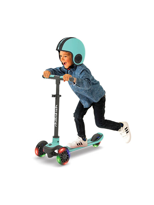 Chillafish Scotti Glow 3 Tekerlekli Işıklı Scooter - Mint (04)