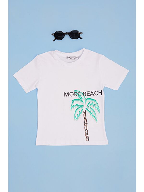 Fullamoda More Beach Baskılı Erkek Çocuk Tişört