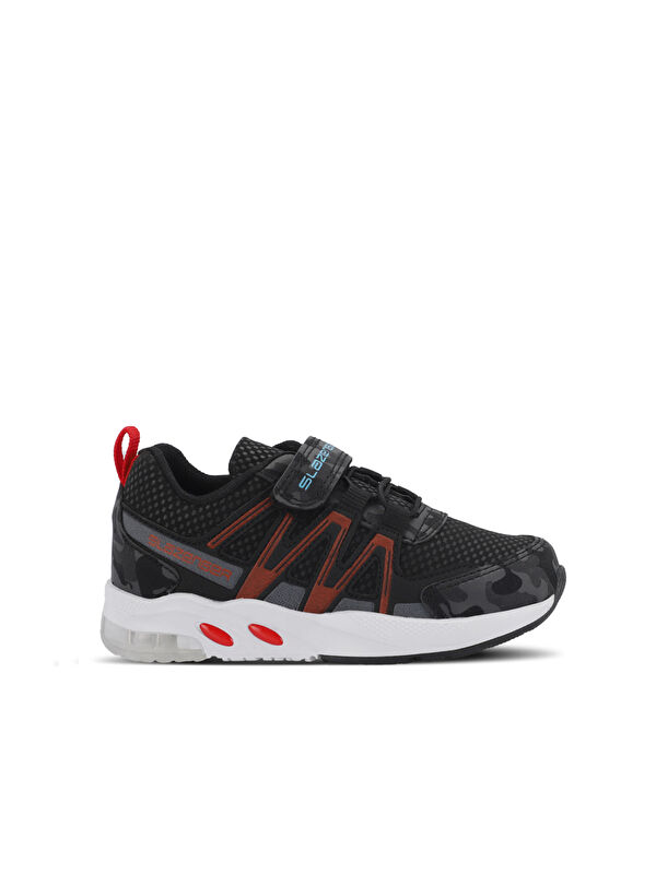 SLAZENGER ELIPS Unisex Çocuk Siyah Kamuflaj Sneaker