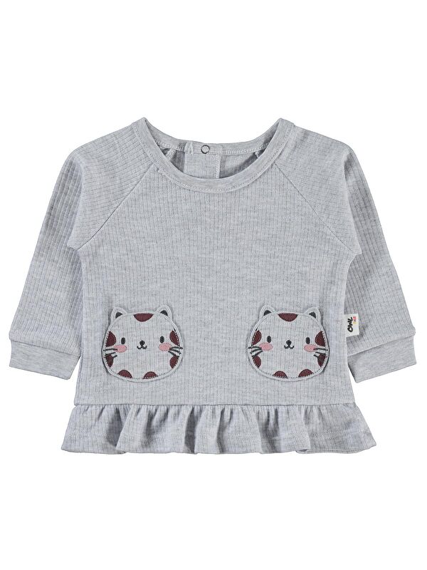 Civil Baby Kedi Baskılı 6-18 Ay Sweatshirt