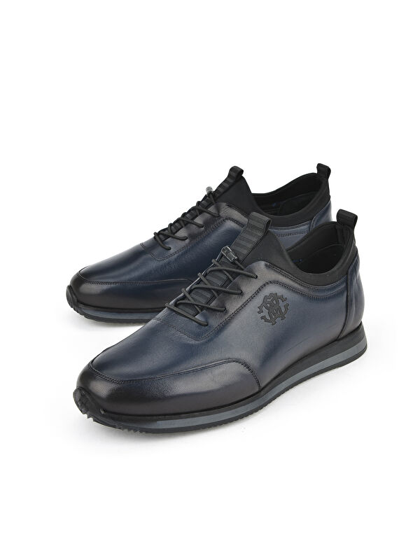 Erkek Hakiki Deri Ayakkabı 151745Z0807 Lacivert - Görsel 6