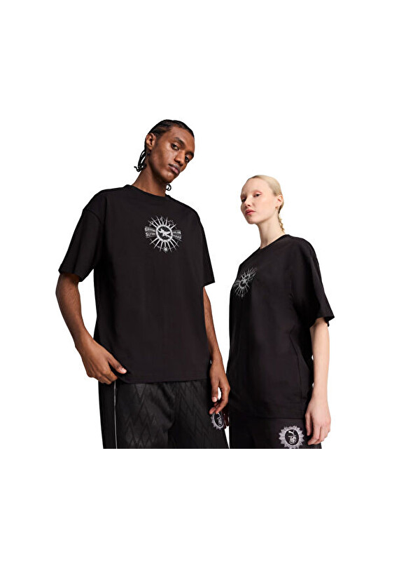 Puma Puma X Harry Potter Tee Unisex Günlük Tişört 63009201 Siyah