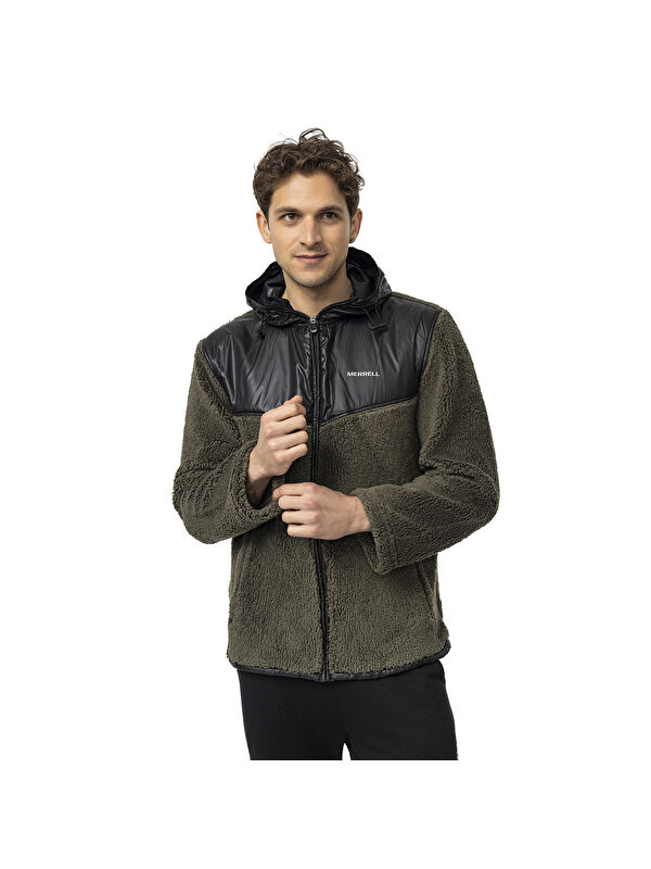 Merrell Job Yeşil Polar Erkek Fermuarlı Sweatshirt Hırka