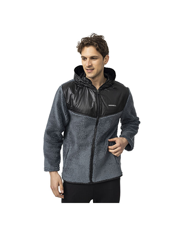 Merrell Job Gri Polar Erkek Fermuarlı Sweatshirt Hırka