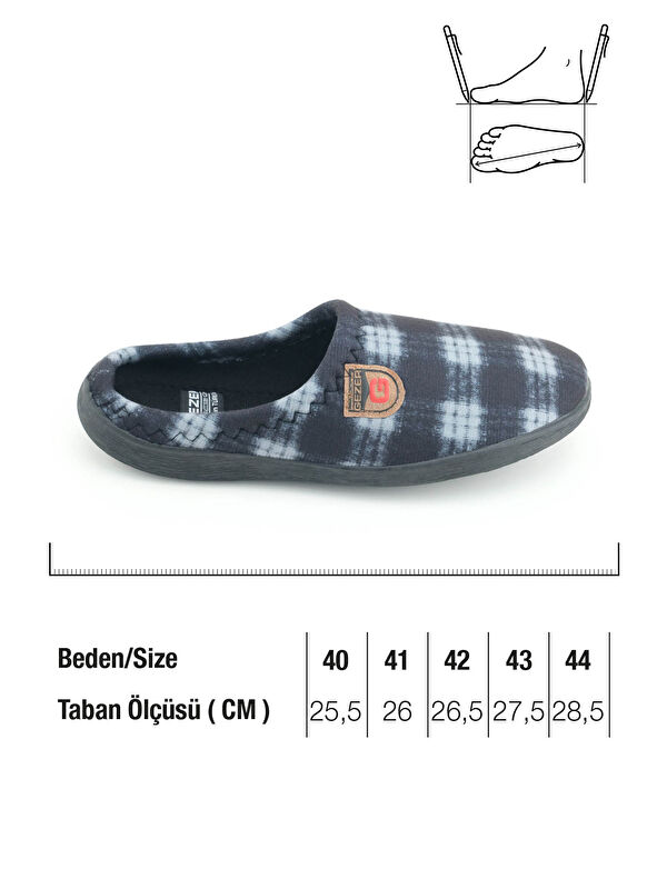 Erkek Kışlık Rahat Taban Ev Bahçe Terlik - Görsel 3