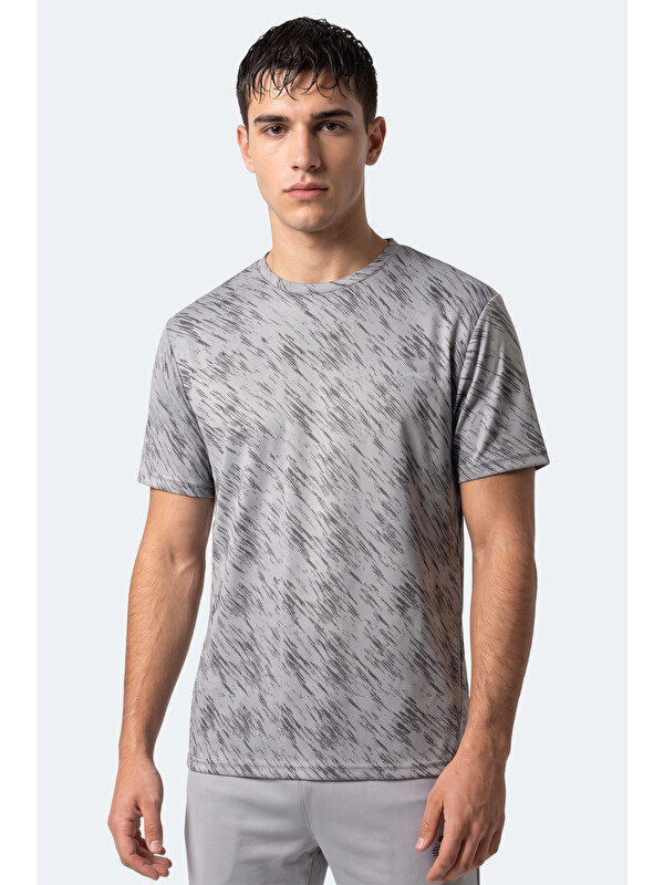 SLAZENGER HADY I Erkek Gri Tişört