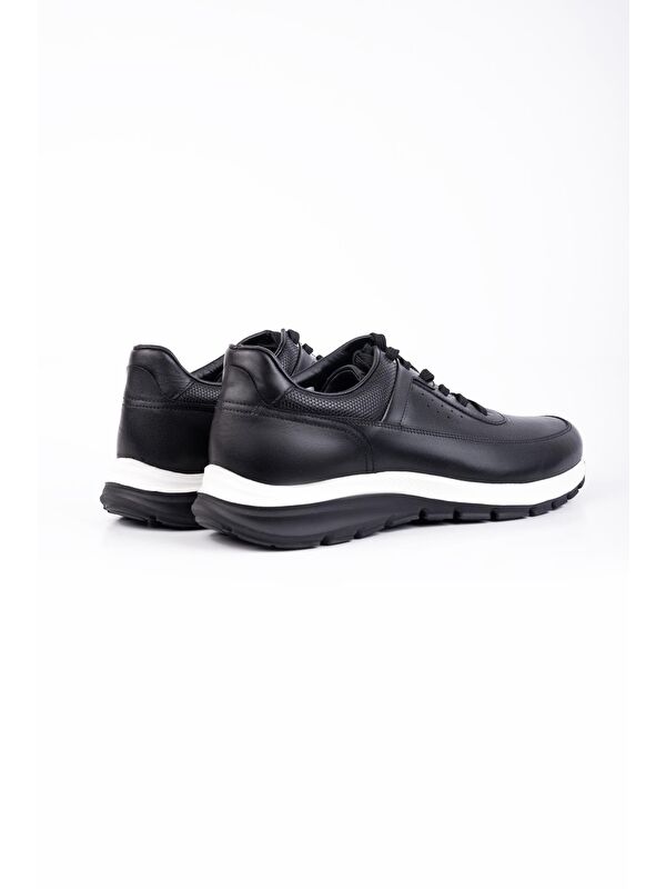 Siyah %100 Deri Analin Bağcıklı Casual Ayakkabı 1033245161 - Görsel 6