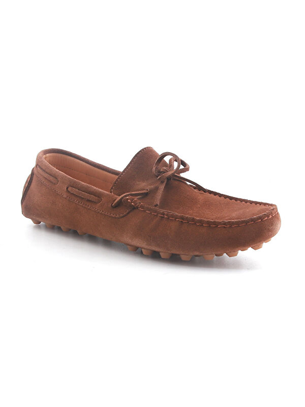 John May Erkek Loafer  TZ-13401 Wood Süet