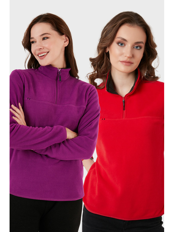 Lela Slim Fit Yumuşak Dokulu Anti-Pilling Tüylenme Yapmayan 2'li Paket Polar 5907000S2