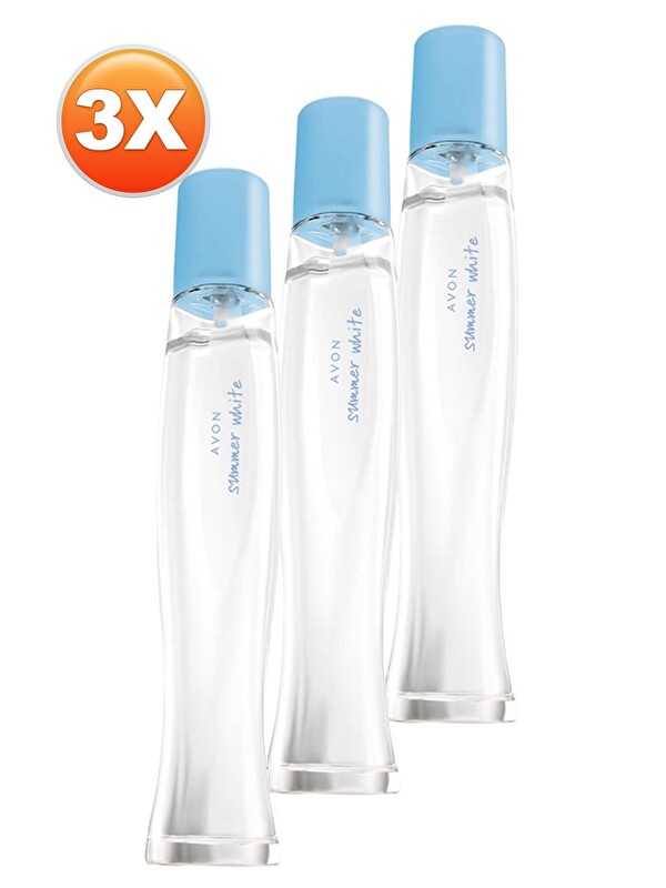 AVON Summer White Kadın Parfüm Edt 50 Ml. Üçlü Set