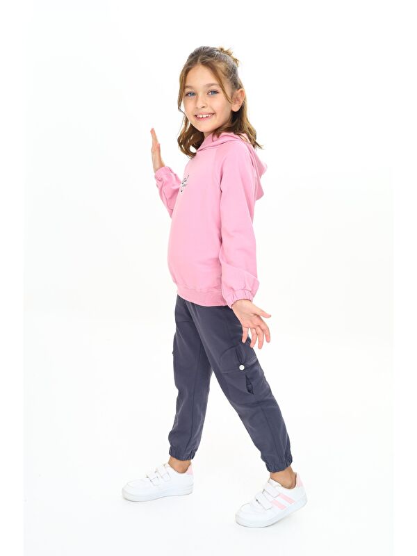 Toontoykids Kız Çocuk Kapüşonlu Eşofman Takım