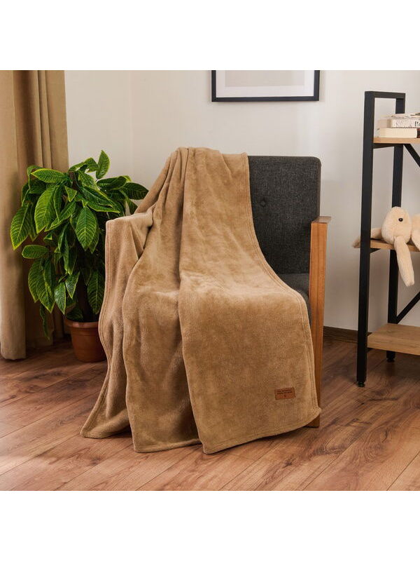 Evidea Soft Cozy Wellsoft TV Battaniyesi - Kahverengi - 120x160 cm