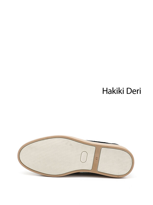 Erkek KOYU LACİVERT Hakiki Deri Loafer Ayakkabı - Görsel 5