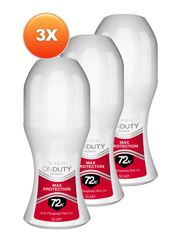 AVON OnDuty Max Protection Kadın Rollon 50 Ml. Üçlü Set