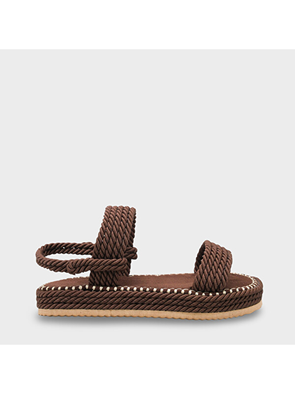 Capone Outfitters Eileen Dolgu Topuk İpli Kadın Terlik