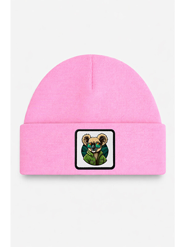 BlackBörk Koala Logolu Pembe Çocuk Bere