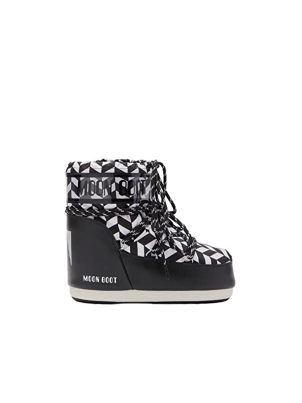 Moon Boot Kadın Bot (Kar) 80D1409550-NA02 Icon Low Optical Black/White