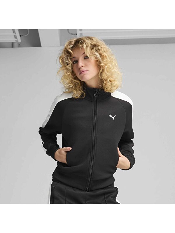Puma T7 Always On Track Kadın Siyah Dik Yaka Ceket