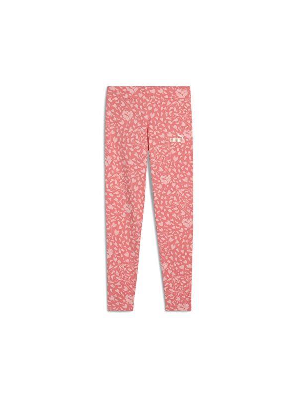 Puma Flaming Love Aop Kız Çocuk Pembe Tayt