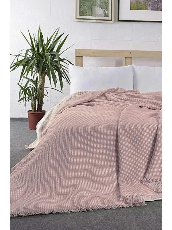 Çeyiz Diyarı Lora Tek Kişilik Tek Pike 160x210 cm Pudra