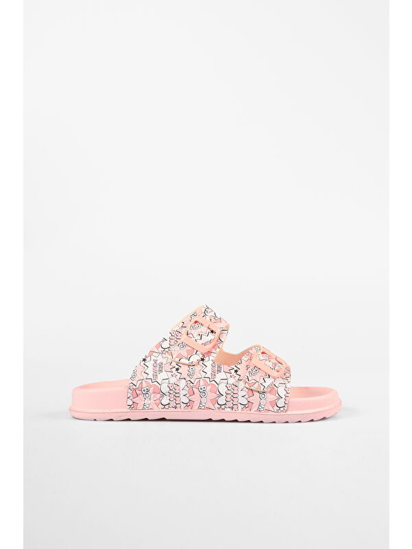 Gibli II Baskılı Kız Çocuk Pudra Terlik - Görsel 2