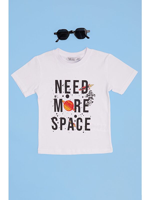 Fullamoda Need More Space Baskılı Erkek Çocuk Tişört