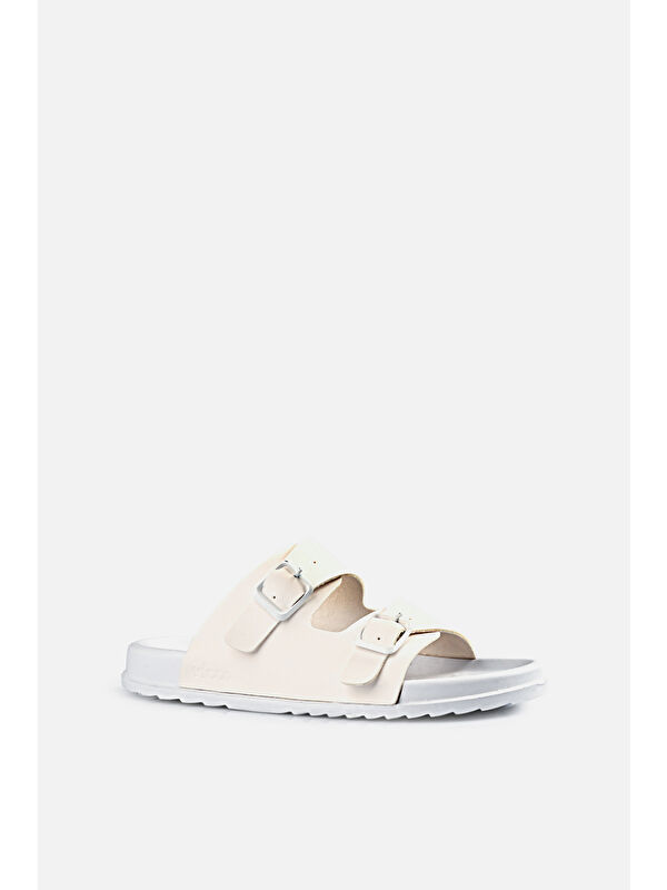 Gibli Basic Kız Çocuk Beyaz Terlik - Görsel 3