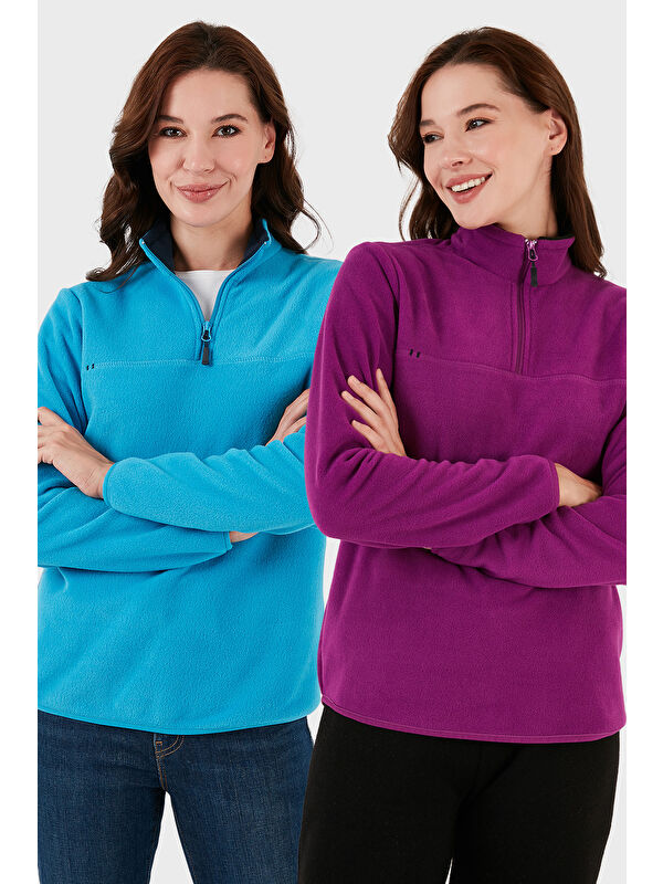 Lela Slim Fit Yumuşak Dokulu Anti-Pilling Tüylenme Yapmayan 2'li Paket Polar 5907000S2