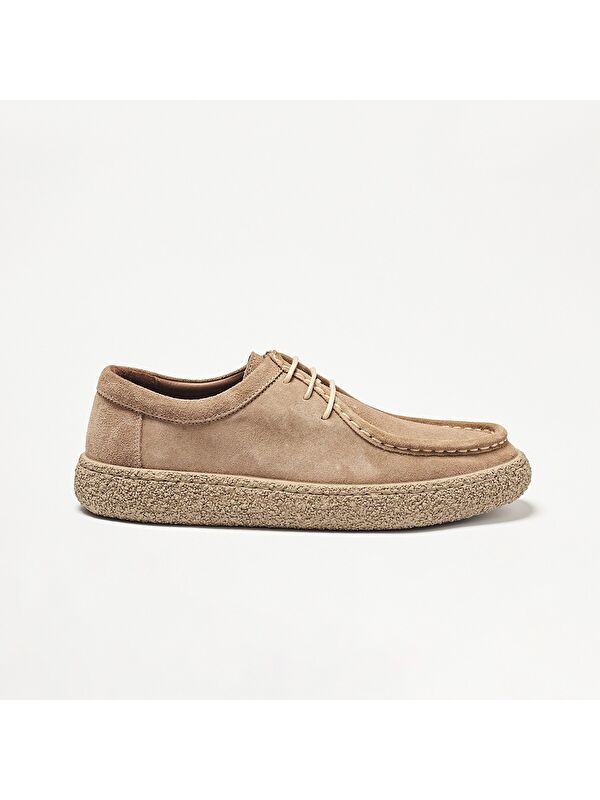 John May Erkek Bej Loafer  OG-2181 2166 Suggero Süet