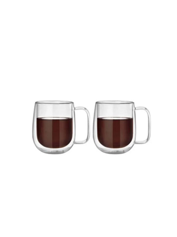 Kitchen Design Lab Çift Cidarlı Borosilikat Cam Kupa 300 ml 2 Adet 2769