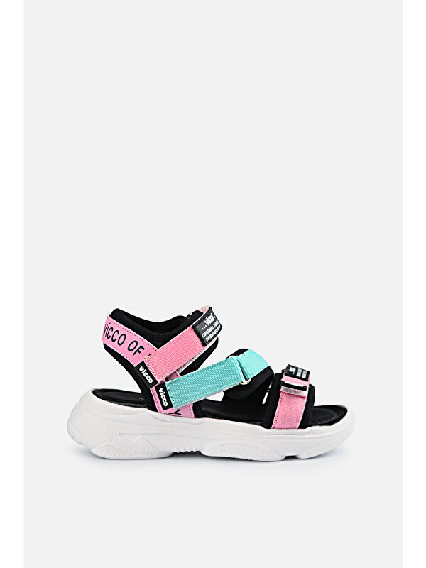 Chester Armalı Kız Okul Öncesi Pembe Sandalet - Görsel 2