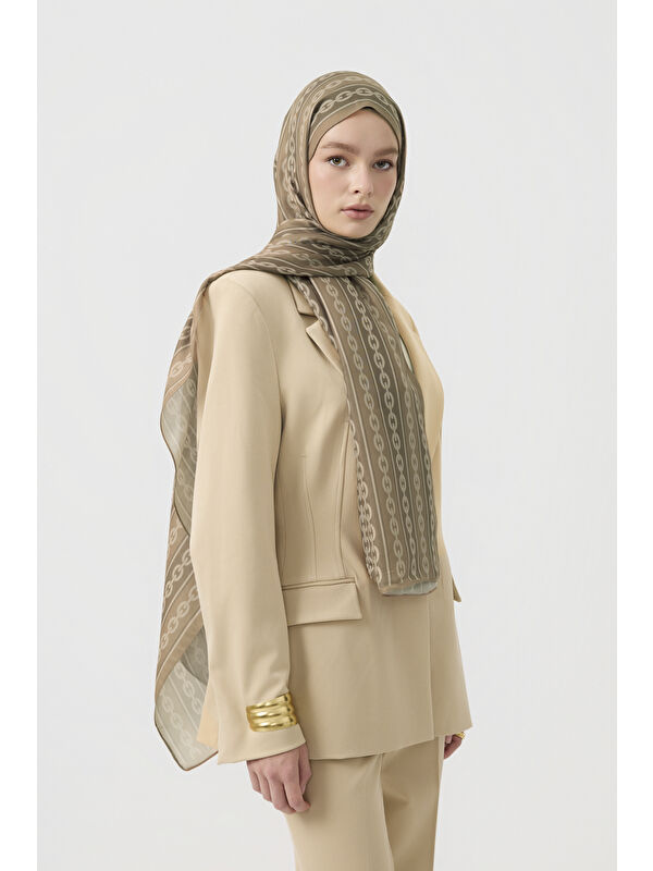 QEF Pamuk Twill Şal Chain Yağ Yeşili