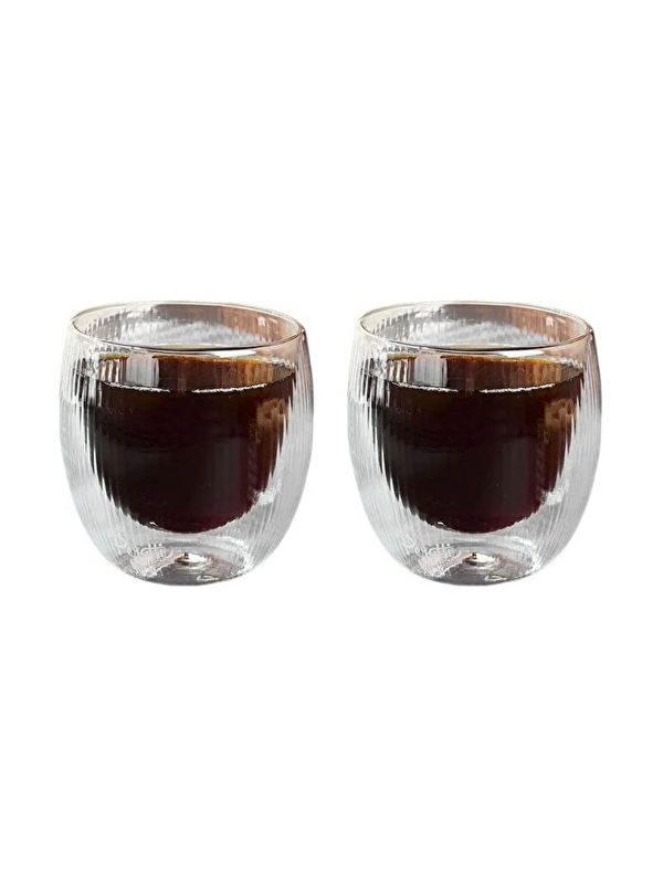Kitchen Design Lab Çift Cidarlı Cam 250 ml Bardak Seti 2 Adet 2321