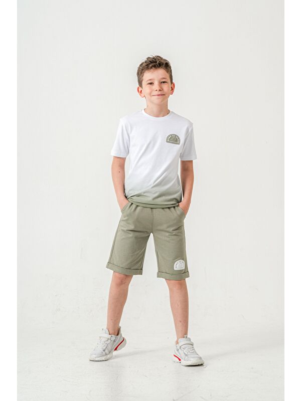 Mışıl Kids Born The Skate Baskılı  Erkek Çocuk Şort - Tişört Takımı