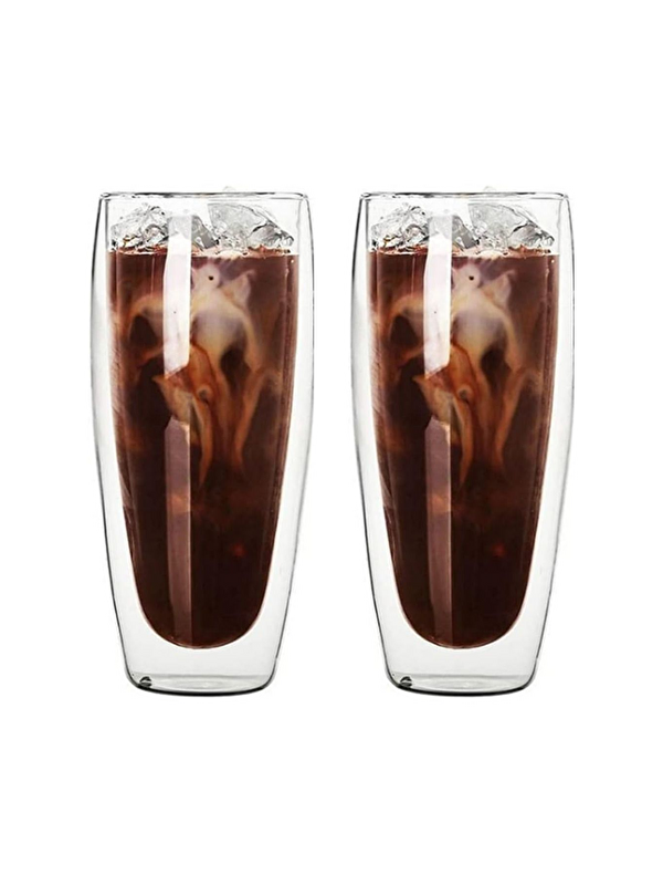 Kitchen Design Lab Çift Cidarlı Uzun 320 ml Cam Bardak Seti 2 Adet 2324