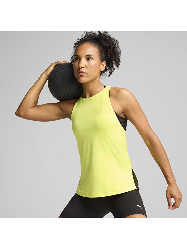 Puma Cloudspun Racerback Kadın Yeşil Yuvarlak Yaka Atlet