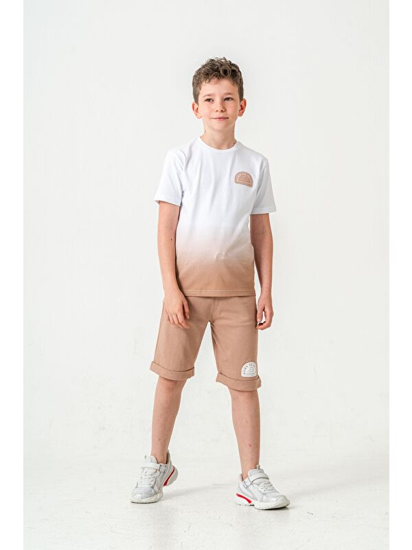 Mışıl Kids Born The Skate Baskılı  Erkek Çocuk Şort - Tişört Takımı