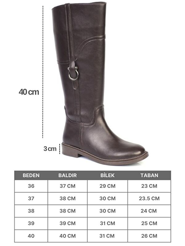 Dacie Kadın Kahverengi Çizme - Görsel 4
