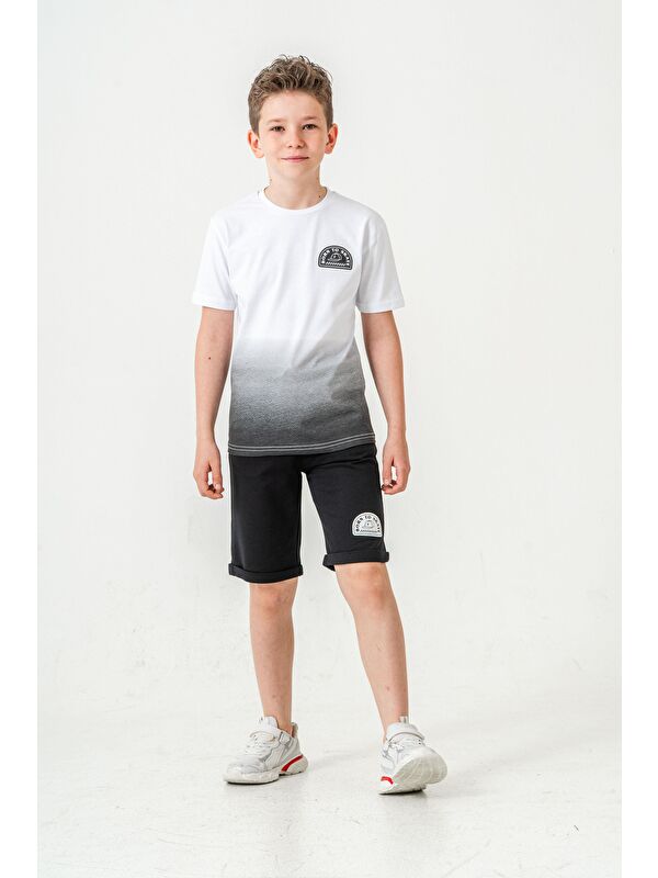 Mışıl Kids Born The Skate Baskılı  Erkek Çocuk Şort - Tişört Takımı